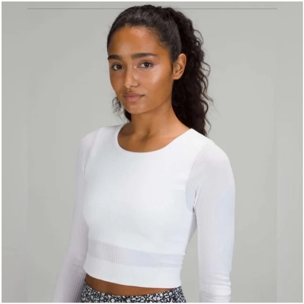 Lululemon Ebb to Street Cropped Long Sleeve